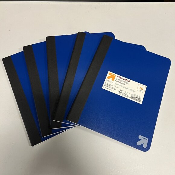 Up & Up Wide Ruled Blue Flexible Cover Composition Notebook Blue (Pack of 3) - Picture 4 of 5